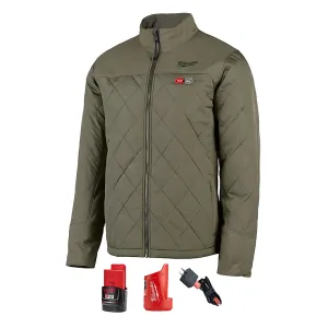 M12™ Heated AXIS™ Jacket Kit - Medium Olive Green with Advanced Heating Technology