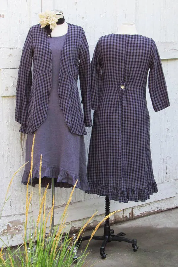 open front linen cardigan
