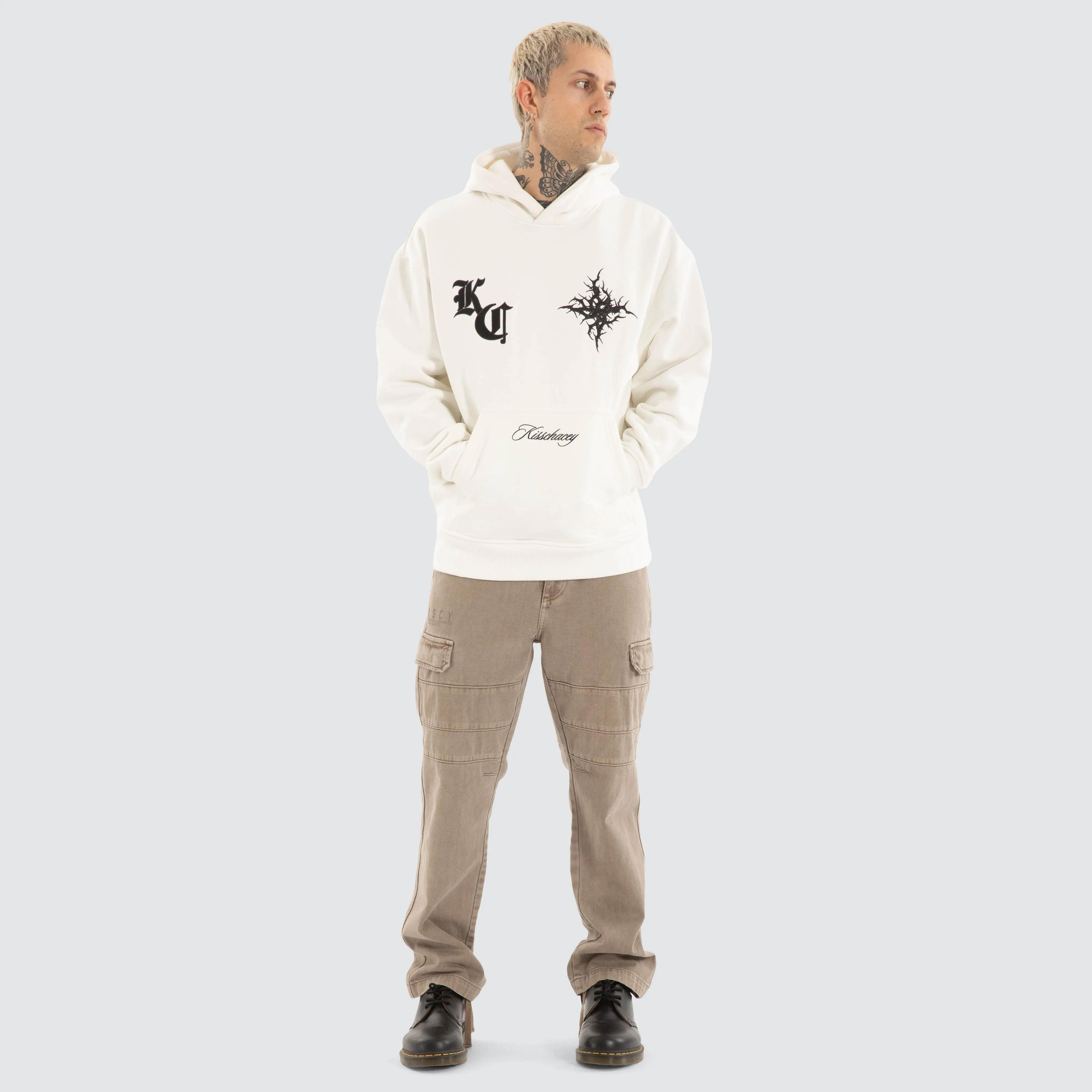 Paragons Relaxed Hoodie Natural White