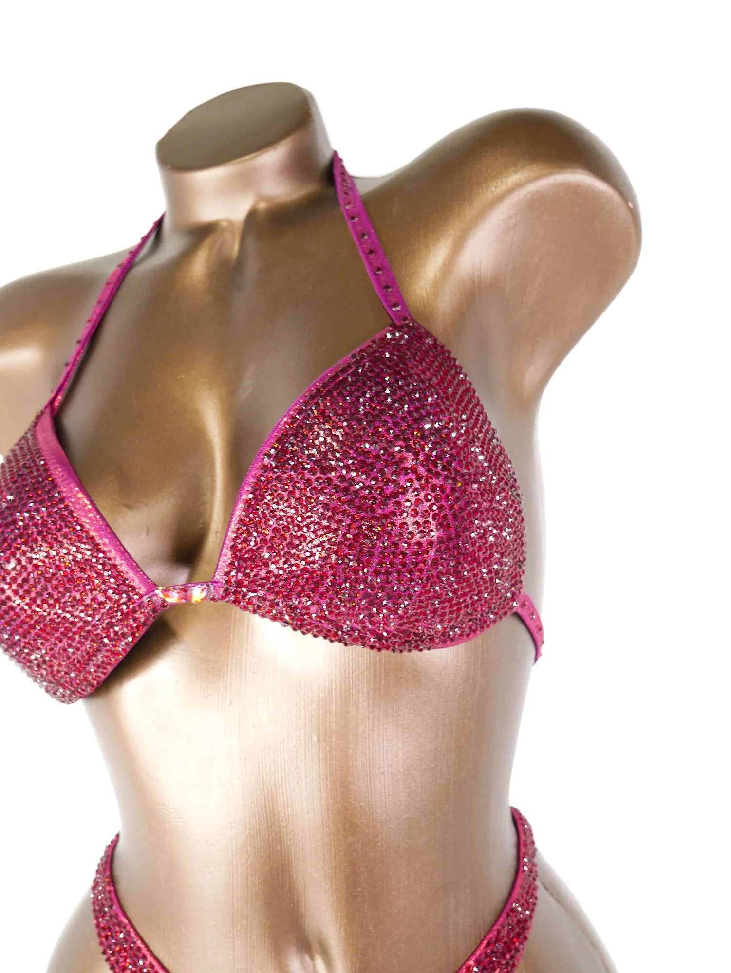 Ready Made Deep Red Metallic Wellness Suit