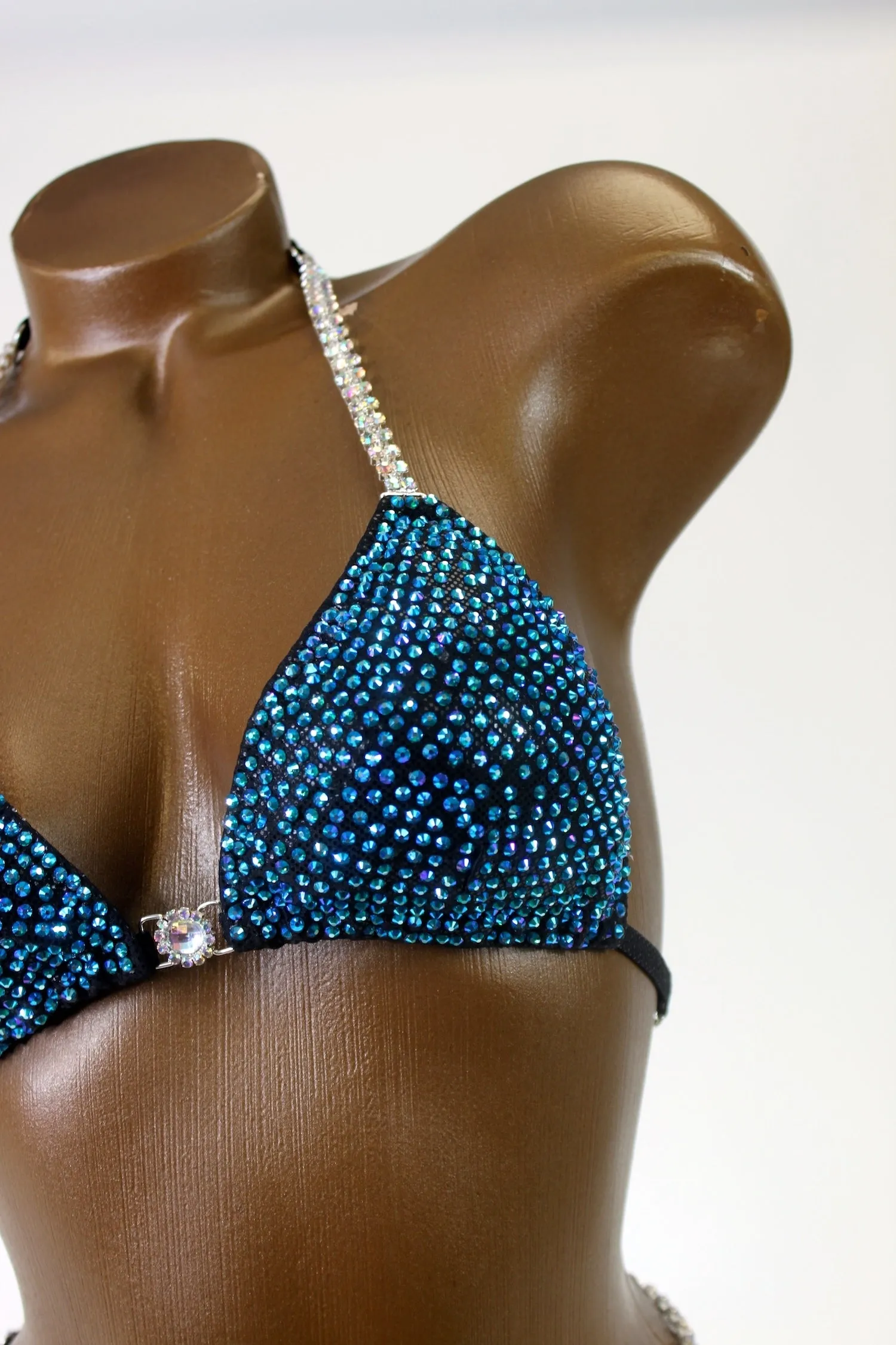 Ready Made Peacock Blue AB Bikini Suit