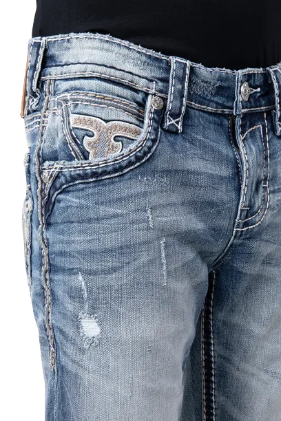 Rock Revival Bryant Distressed Straight Jeans
