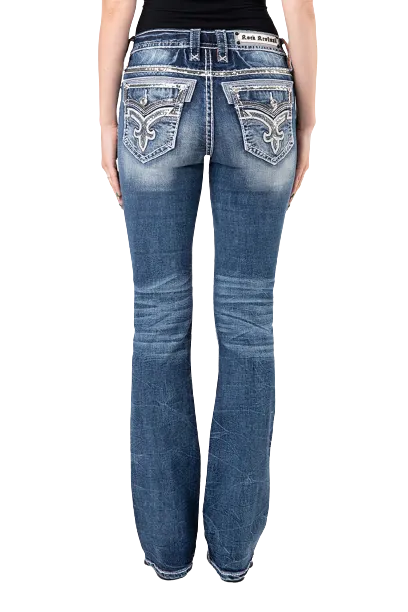 Rock Revival Womens Violet Ice Bootcut Jeans