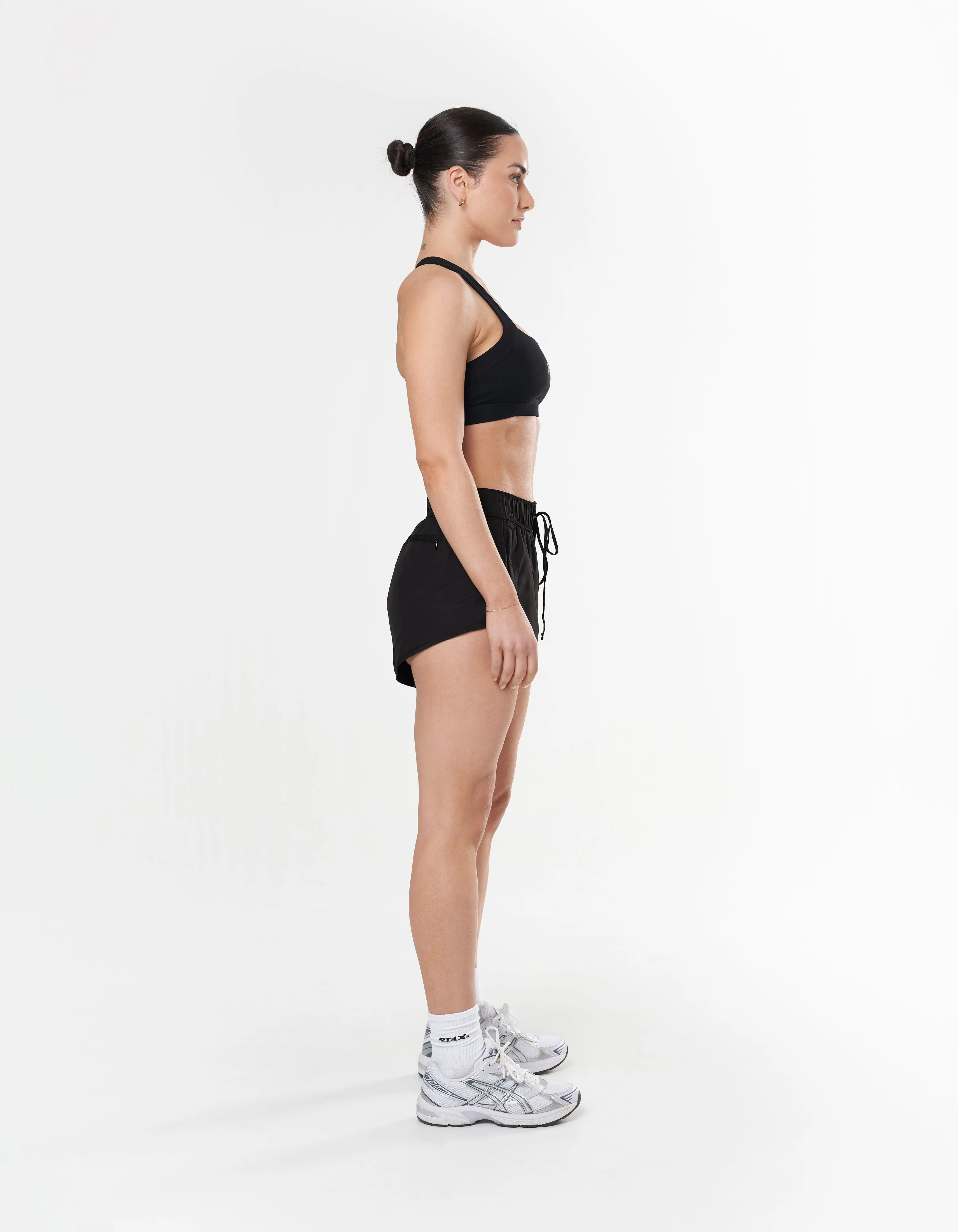 Run Club 2 Cotton Square Crop - Black