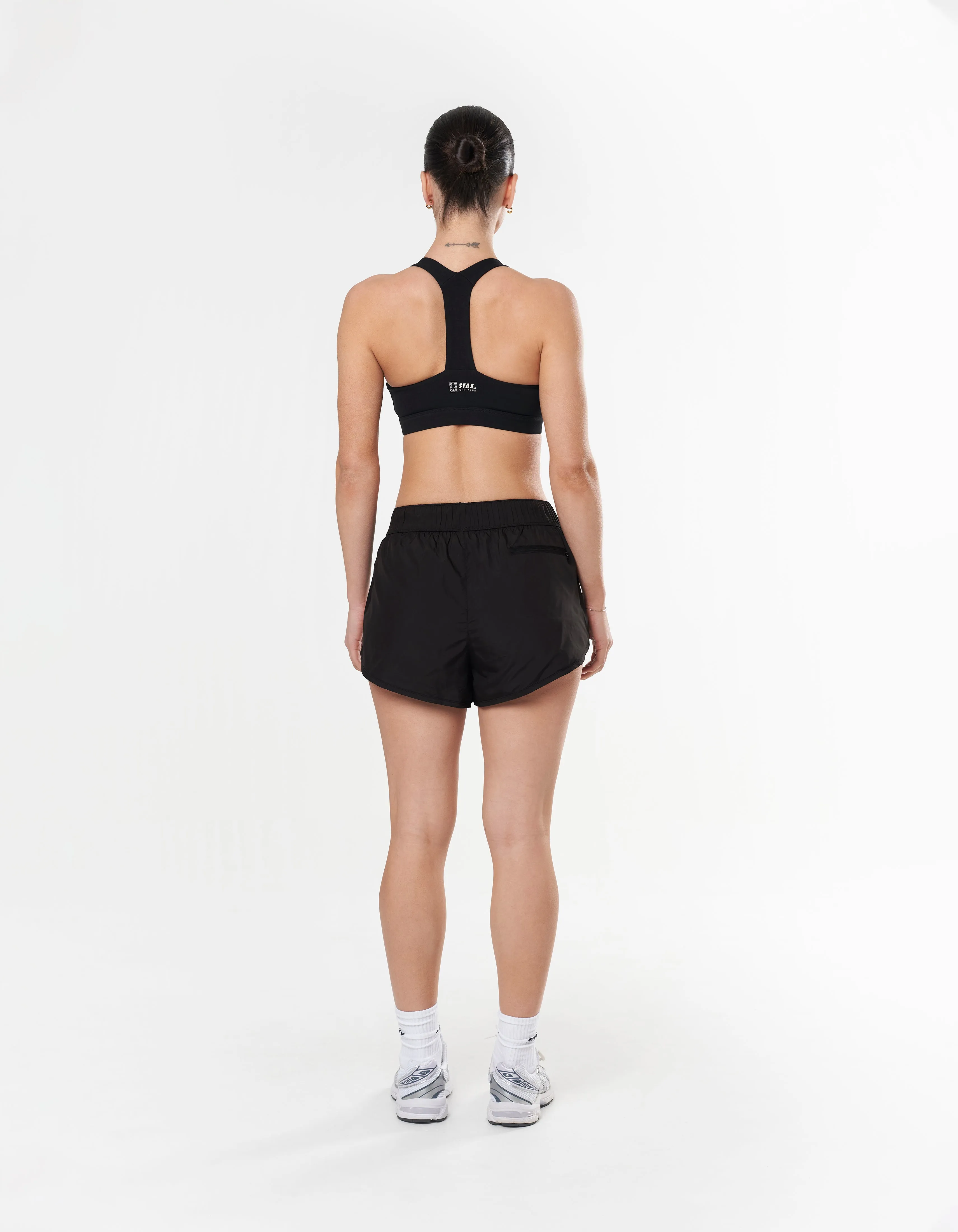 Run Club 2 Cotton Square Crop - Black