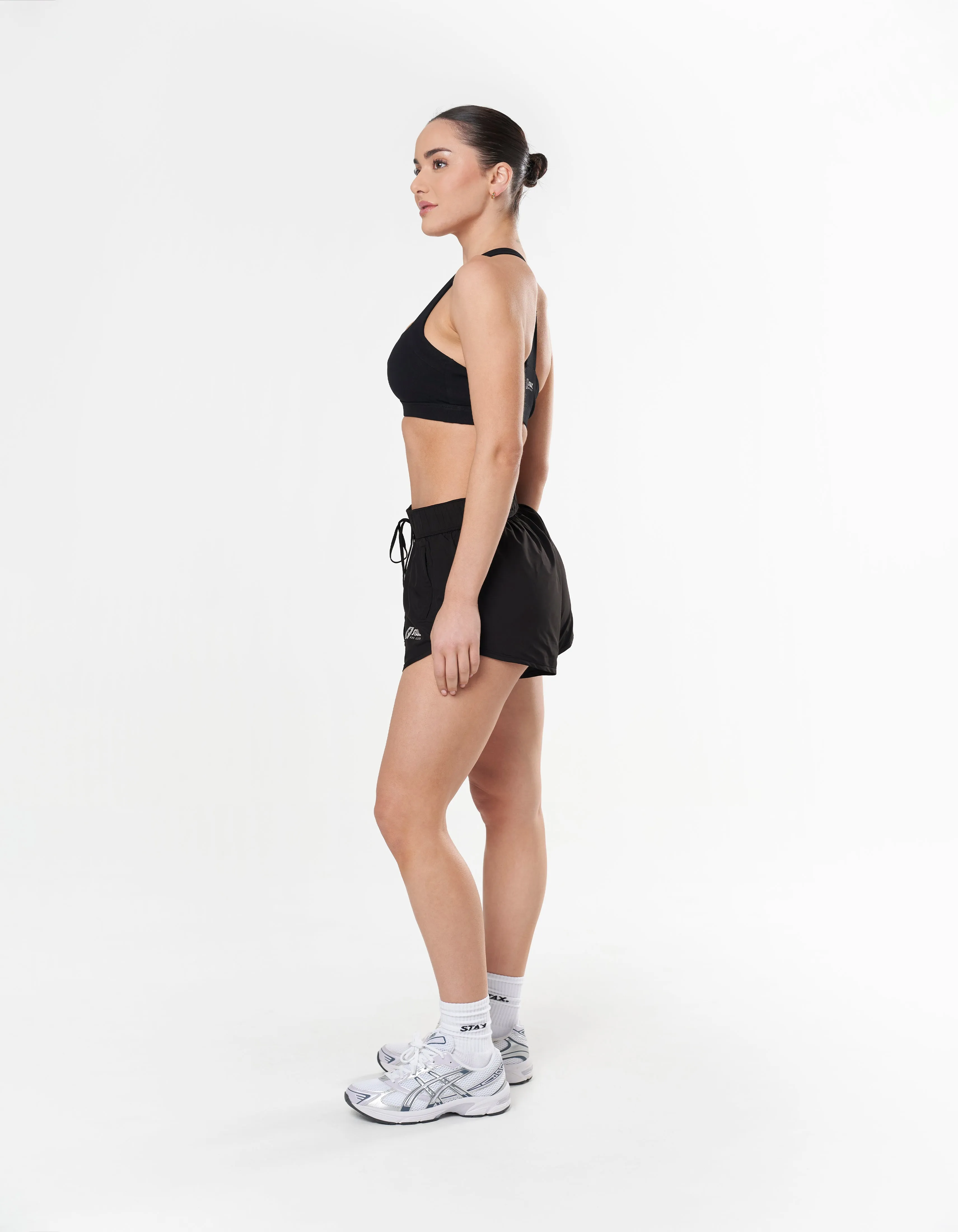 Run Club 2 Cotton Square Crop - Black