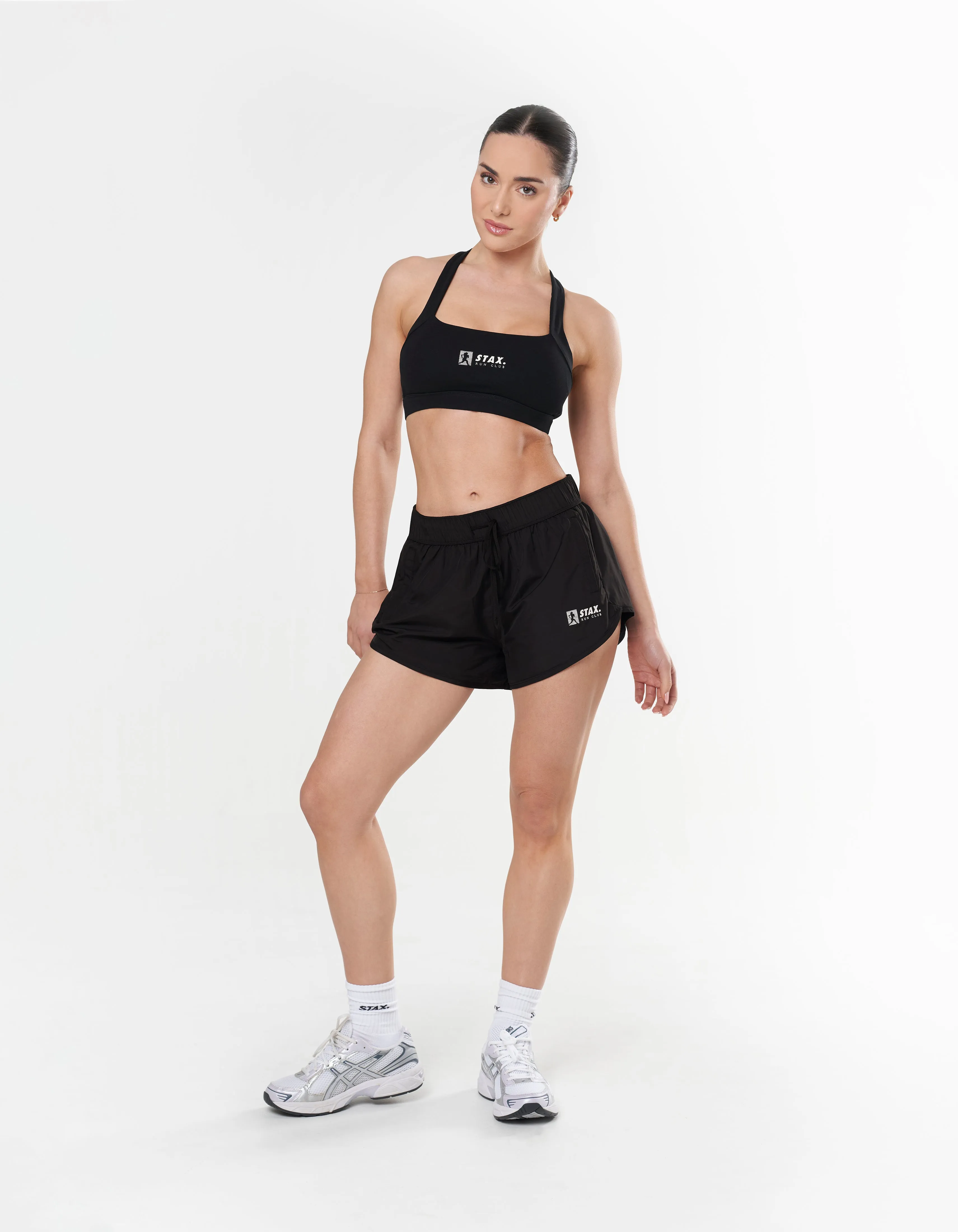 Run Club 2 Cotton Square Crop - Black