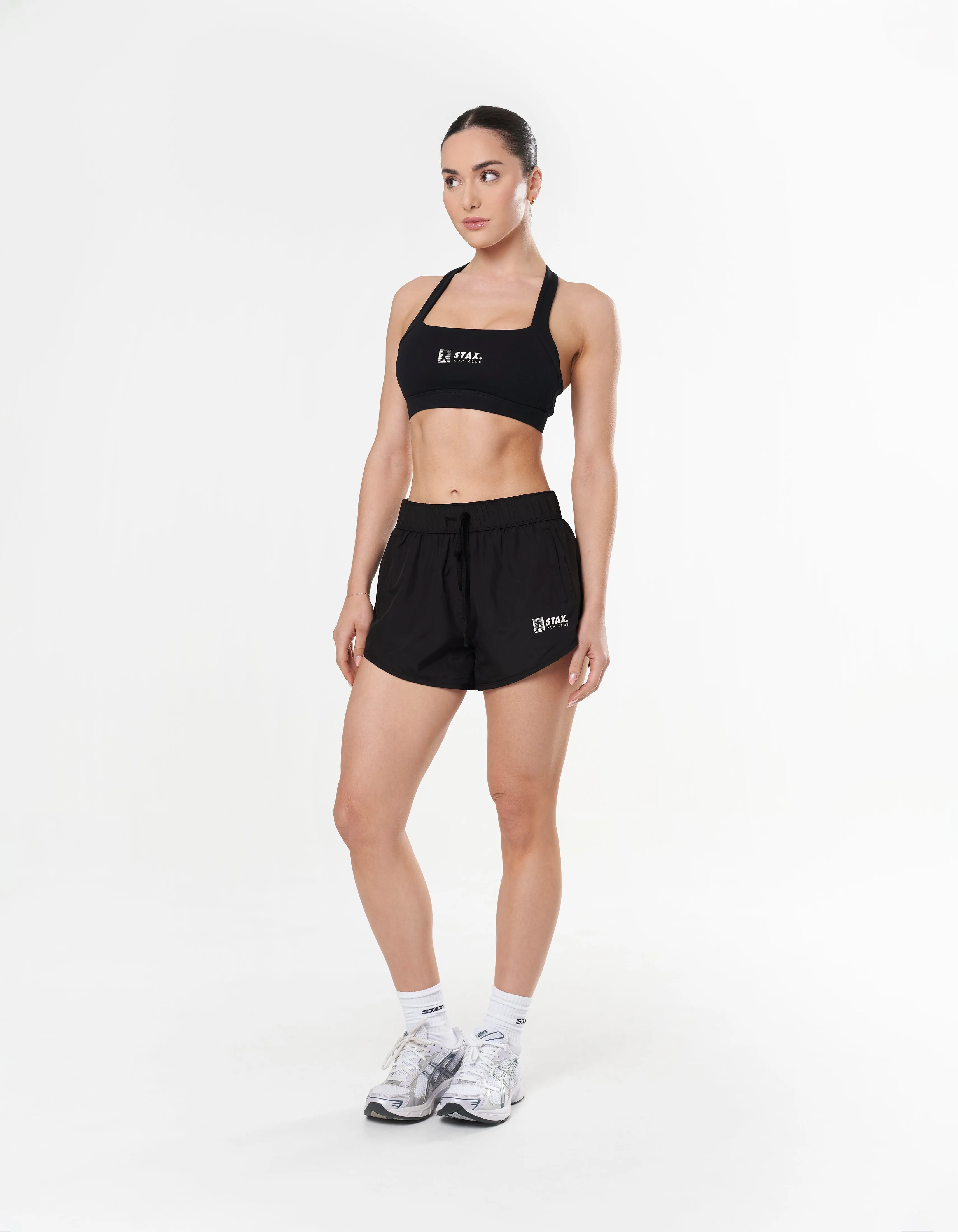 Run Club 2 Cotton Square Crop - Black