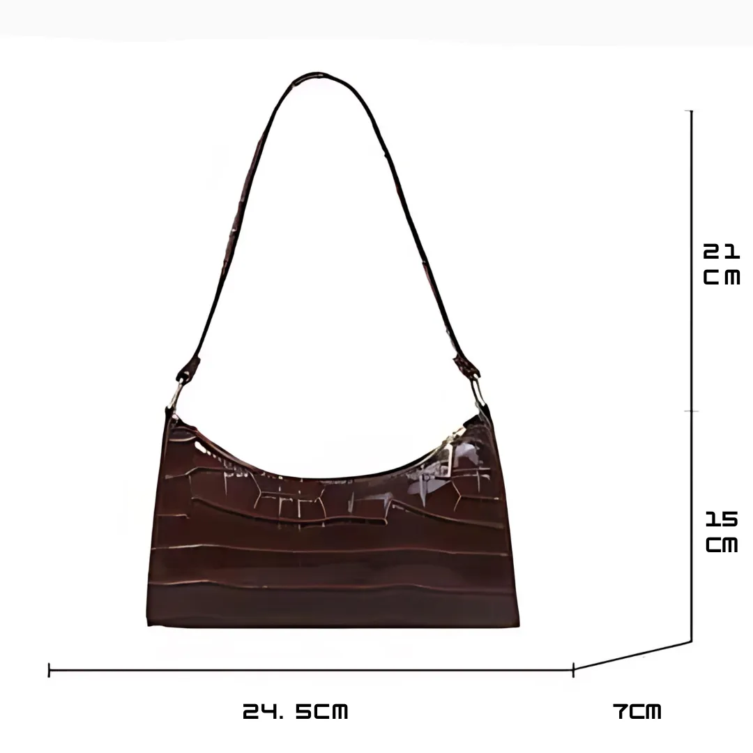 Shimmering Leather Evening Bag