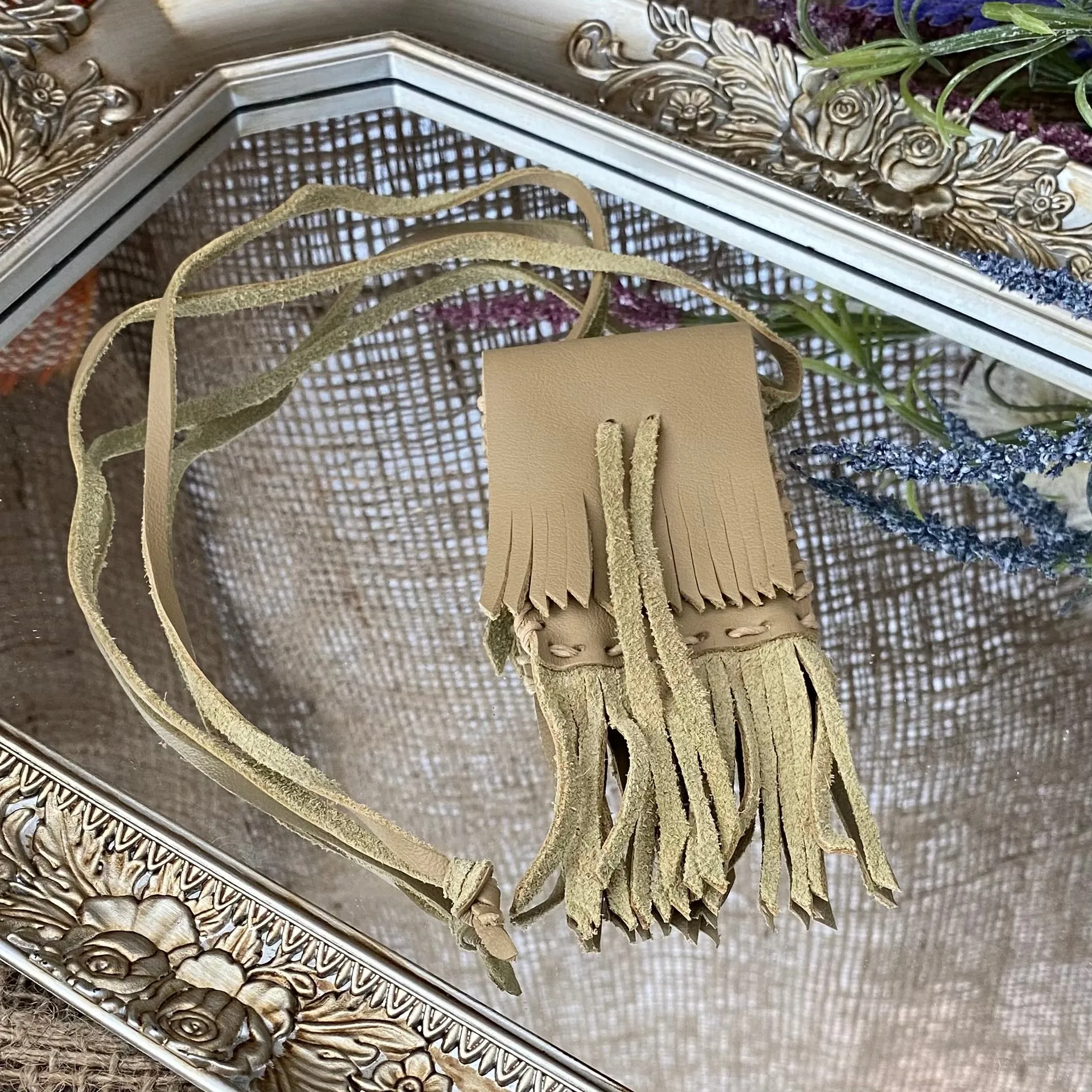 Small Leather Medicine Bags