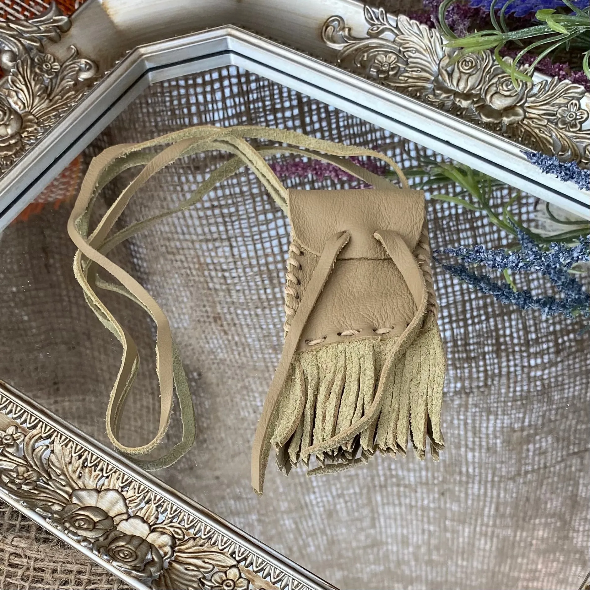 Small Leather Medicine Bags