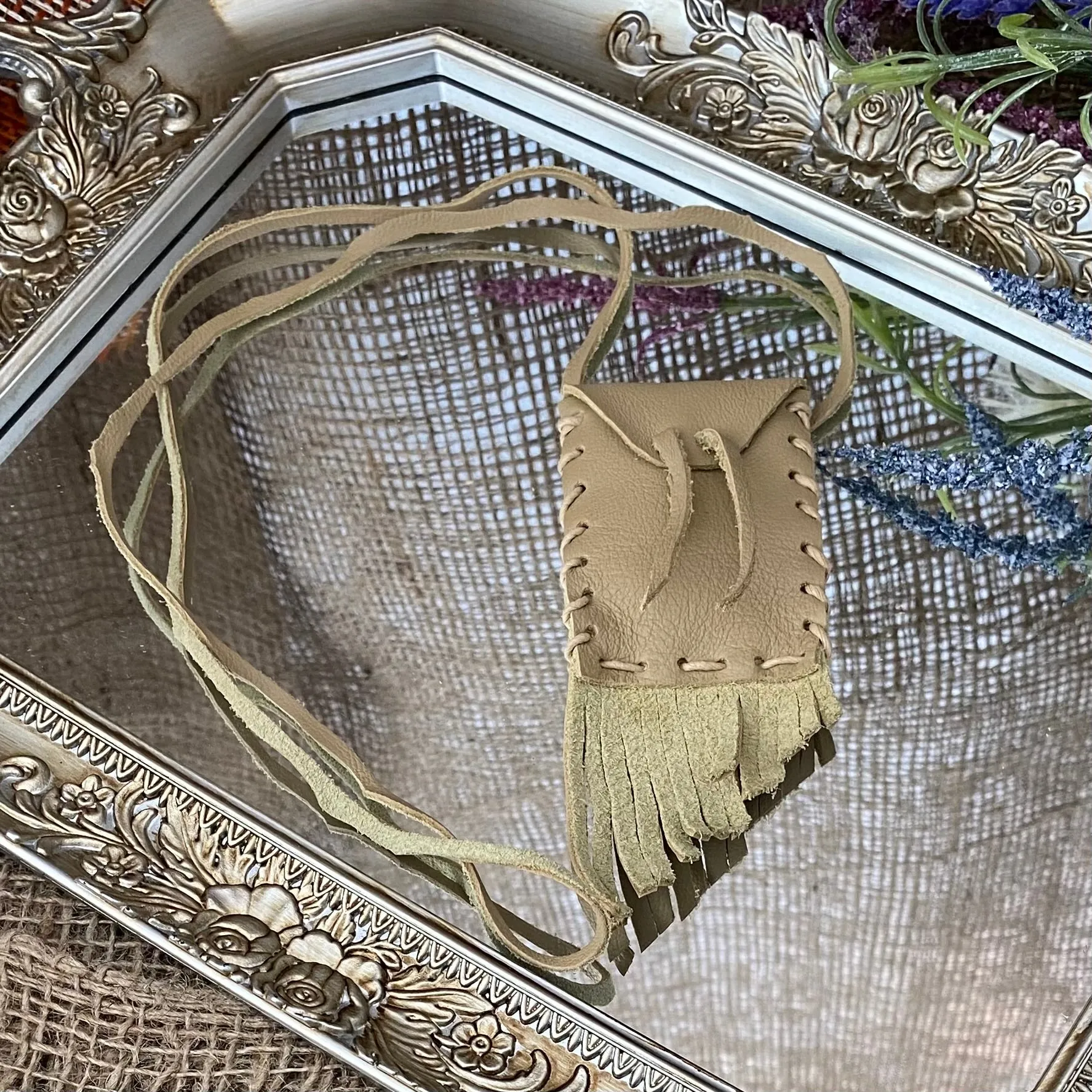 Small Leather Medicine Bags