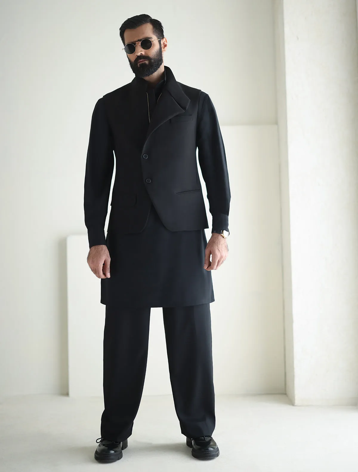 TRENCH COLLAR WAISTCOAT