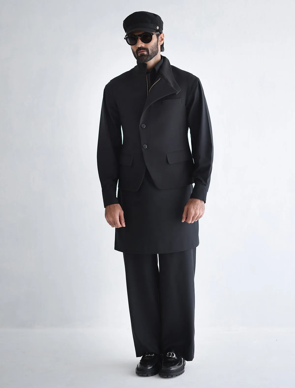 TRENCH COLLAR WAISTCOAT