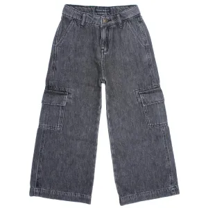 Wide-Leg Cargo Jeans