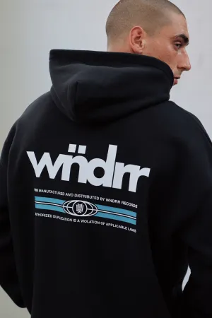 WNDRR LODGE HOOD SWEAT - BLACK