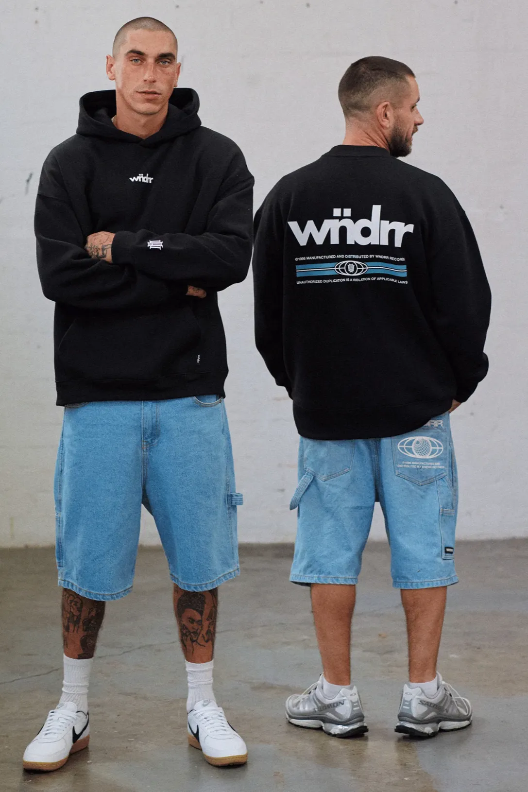 WNDRR LODGE HOOD SWEAT - BLACK